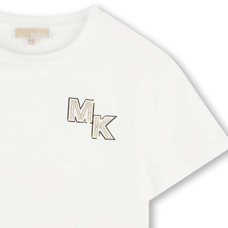 Michael Kors Metallic Effect Mk Tee 3Y - 10Y image number 2